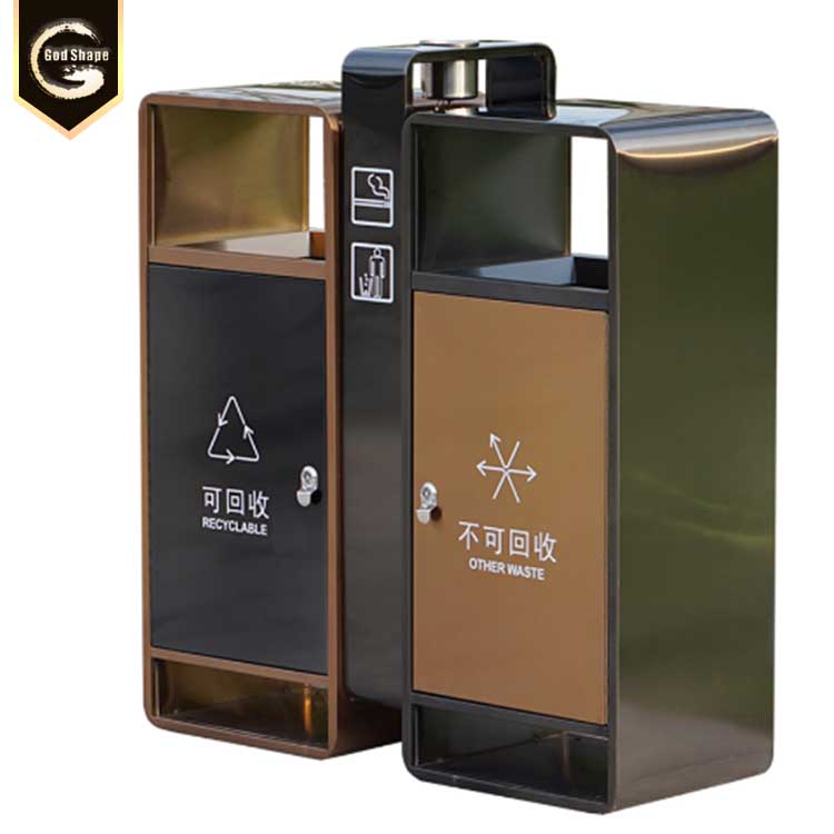 ODM manufacturer  custom trash bin/stainless steel waste can/outdoor garbage container