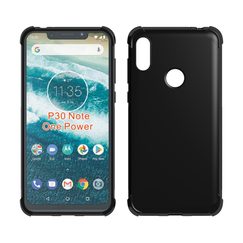 Transparent Shockproof soft TPU Cover case For moto P30 Note Clear cover