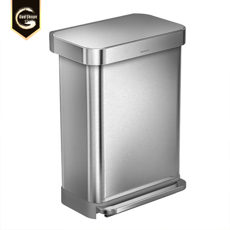 Indoor 5L/8L/12L/20L Polishing Finishing Spiral Pedal Bin Trash Can Waste Bin Dust Bin
