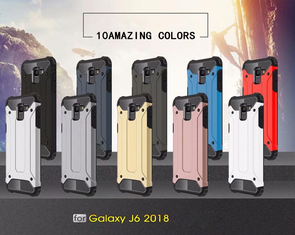 PC+TPU 2in1 shockproof  Armor Hard case For Samsung galaxy J6 2018