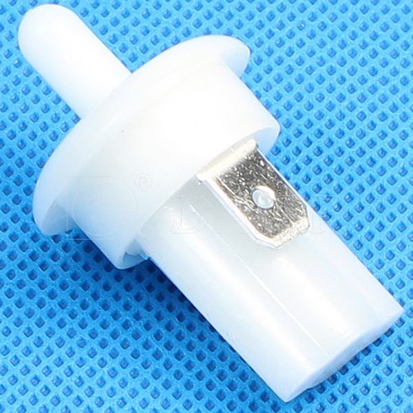 White Momentary NO Refrigerator Door Push Button 19MM