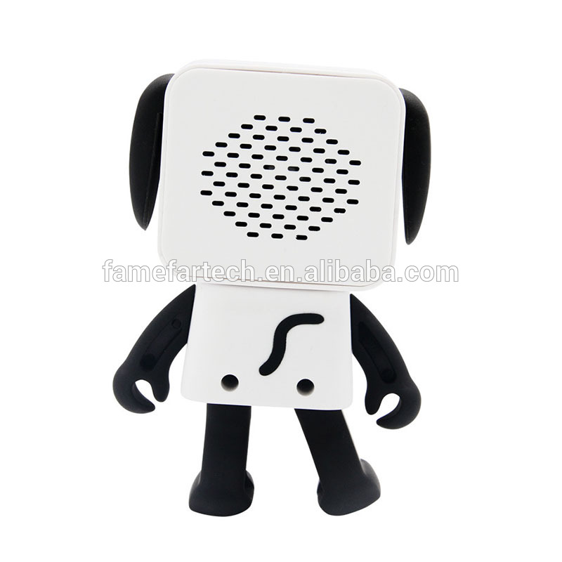 Portable Robot Dog V4.1 Speaker Mini Wireless Handsfree Stereo Dancing Robot Speaker for Kids Cute Children Toy