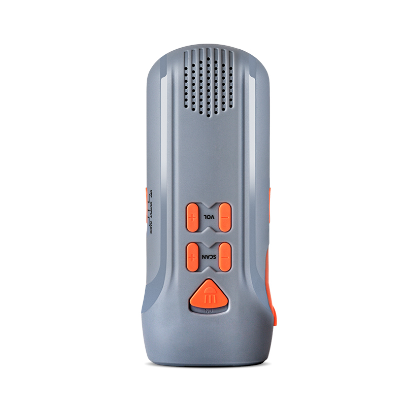 Dynamo rechargeable emergency fm radio with flashlight,power bank