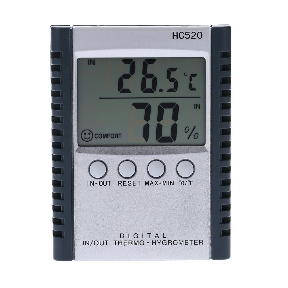 LCD Digital Indoor/Outdoor Thermometer Hygrometer Temperature Humidity Measurement termometro digital C/F Max Min Value Display