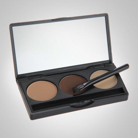 Eyebrow Powder Eye Brow Palette Cosmetic Makeup Shading Kit with Brush Mirror