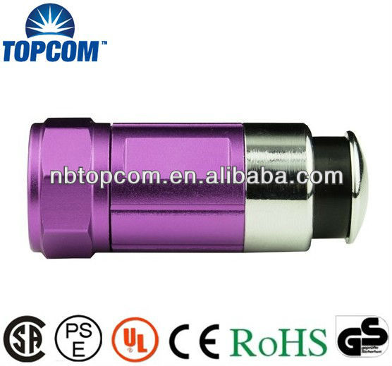 Multicolor 12v car rechargeable flashlight led mini torches