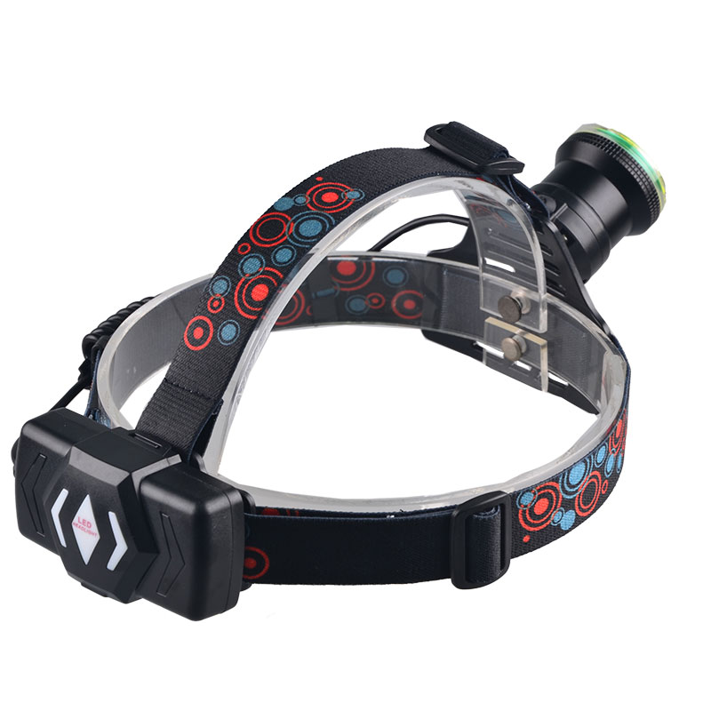 High Power Zoom Brightest LED Headband Headlamp 18650 led Rechargeable Headlamp