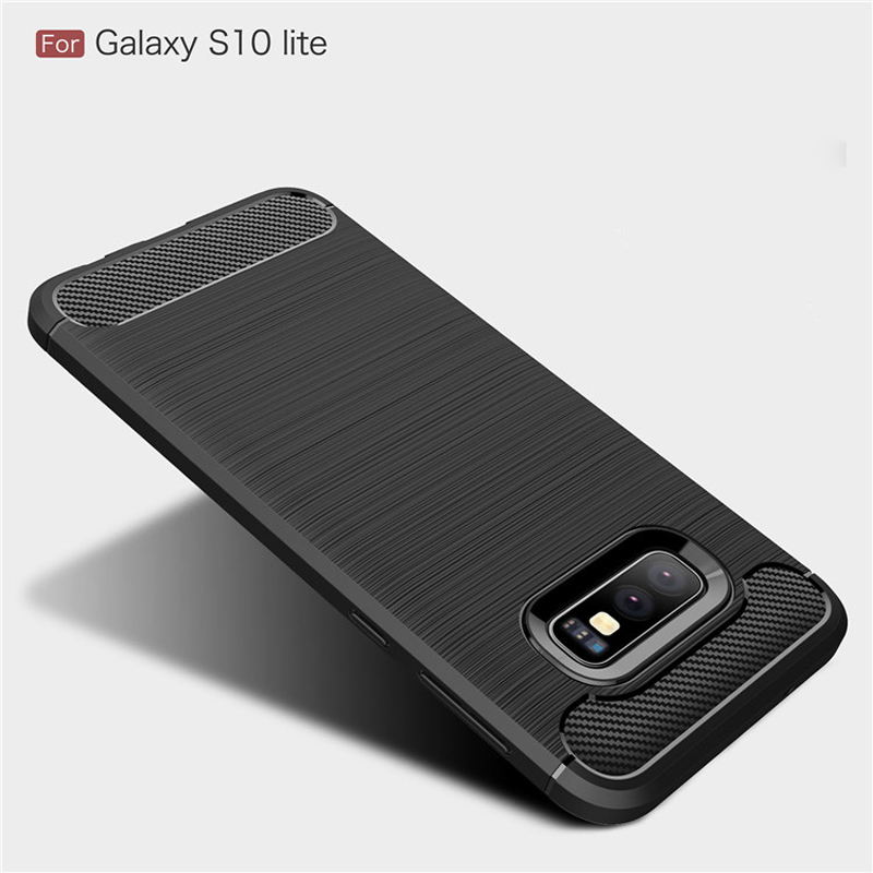 New Arrival Shockproof Carbon Fiber Case Cover for Samsung galaxy S10 Lite TPU+PC case