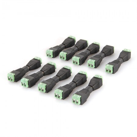 1Pairs DC Power Female Male Plug Jack Adapter Connector for CCTV Camera