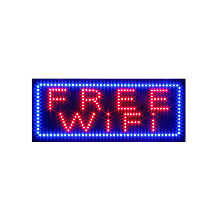 Hidly 13*32 Inch Super Bright Free WIFI LED Open Sign, Business Shop Advertising Animated Display Billboard