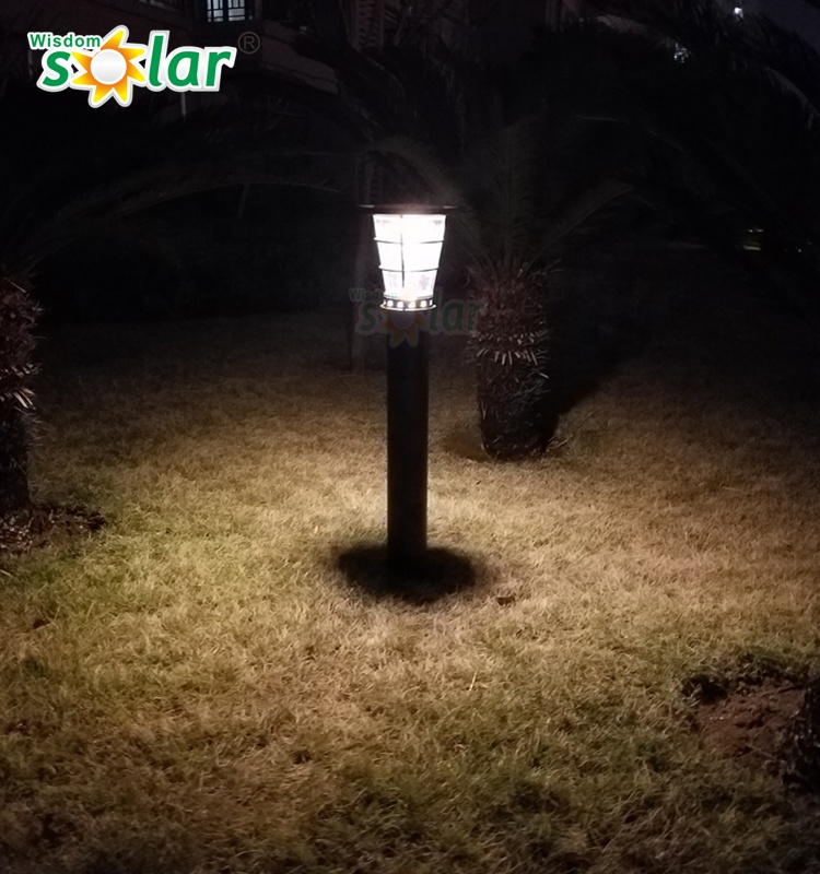 Sliver stainless steel solar garden solar landscape light