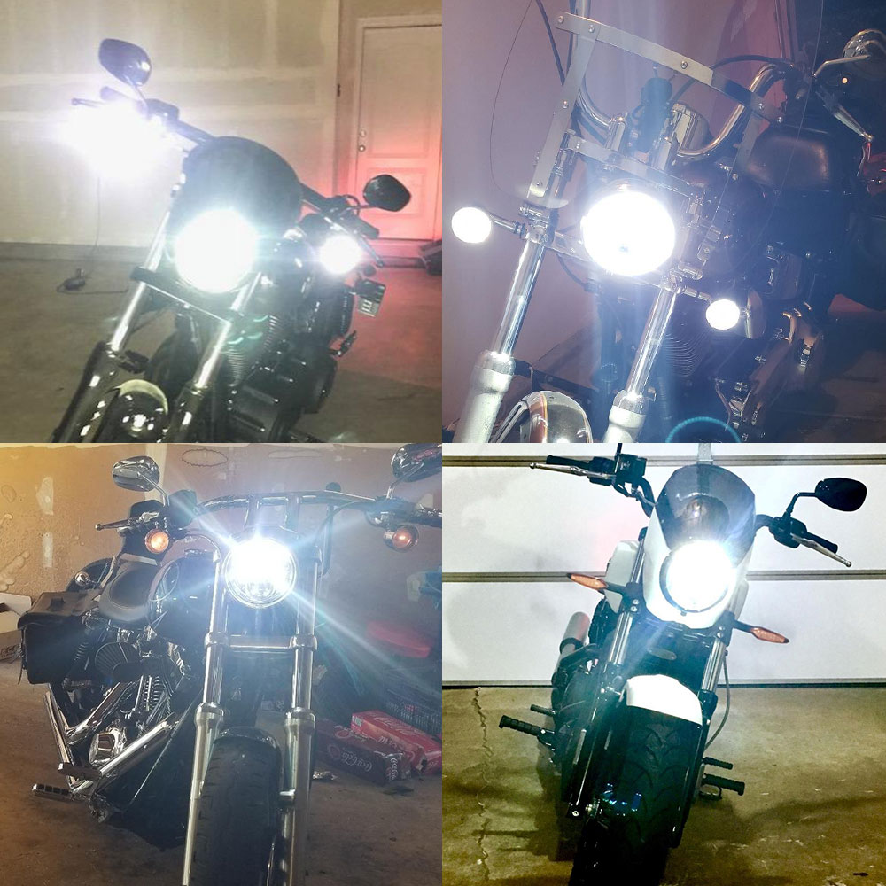 Factory direct sale 45W motorcycle head light led headlight 5 3/4 led motorcycle headlight