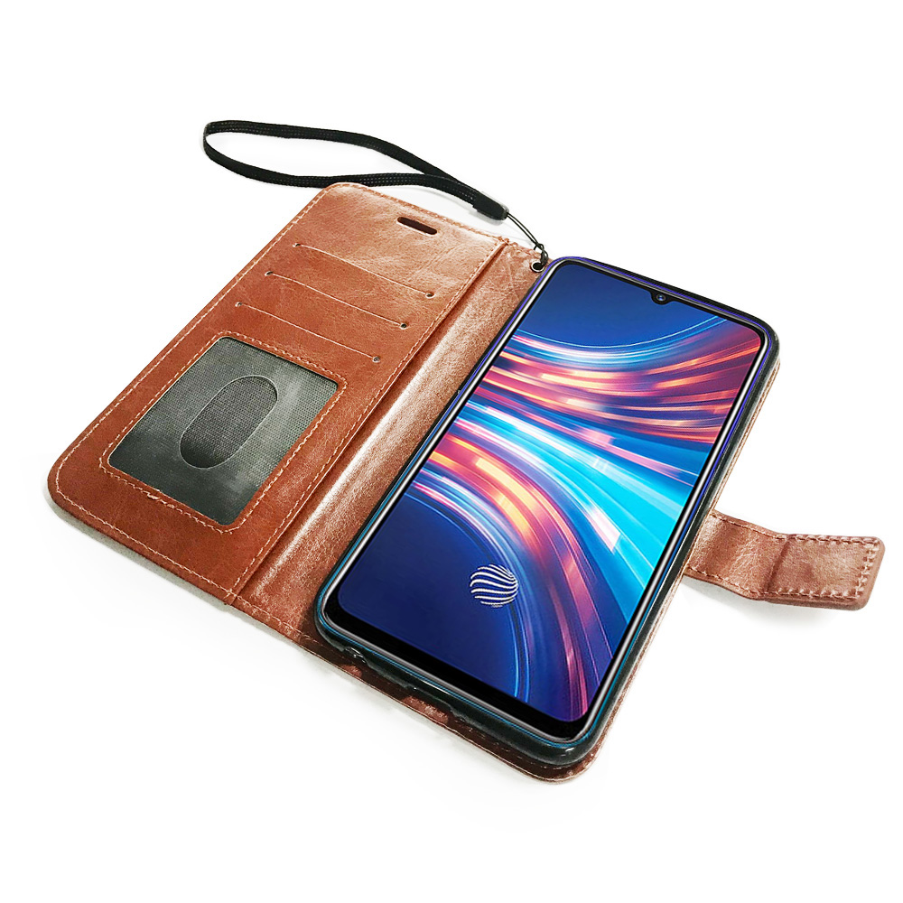 Book Wallet Flip leather Case for Vivo V17 NEO PU Cell phone case  cover Pouch