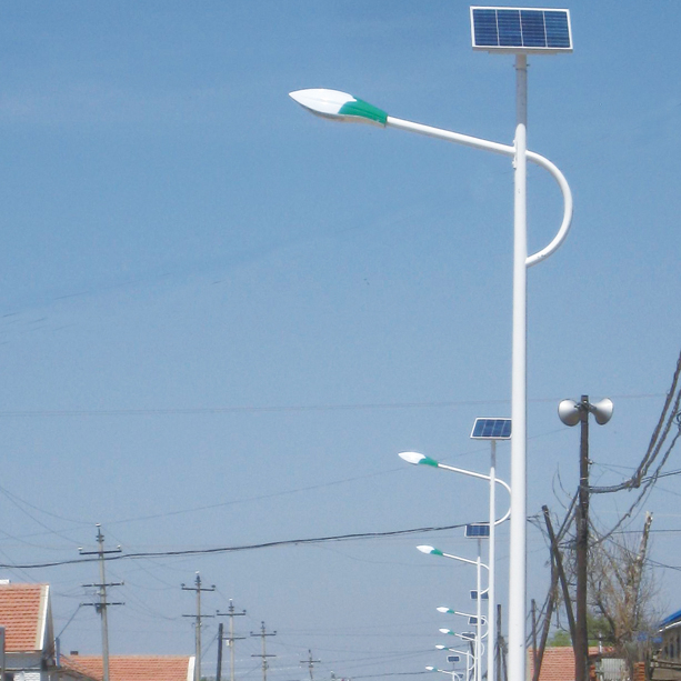 high pole landscape light outdoor llithium battery CE led solar street pathway highway light control plus time control