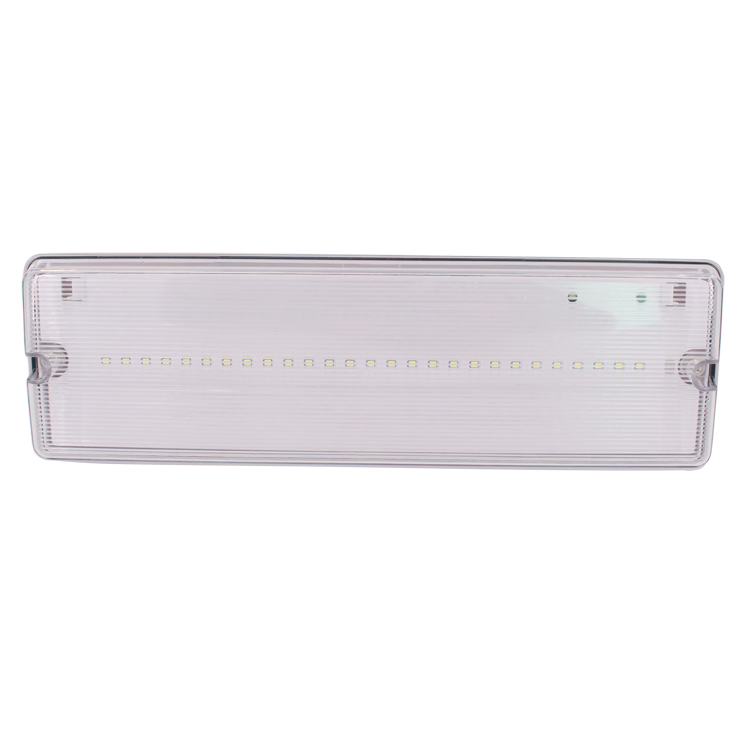 LED Self Test Maintained IP65 Emergency Bulkhead C/W Legend Kit