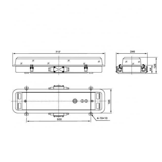 IP56 Waterproof Marine Fluorescent Pendant Light For Boat JCY26-2