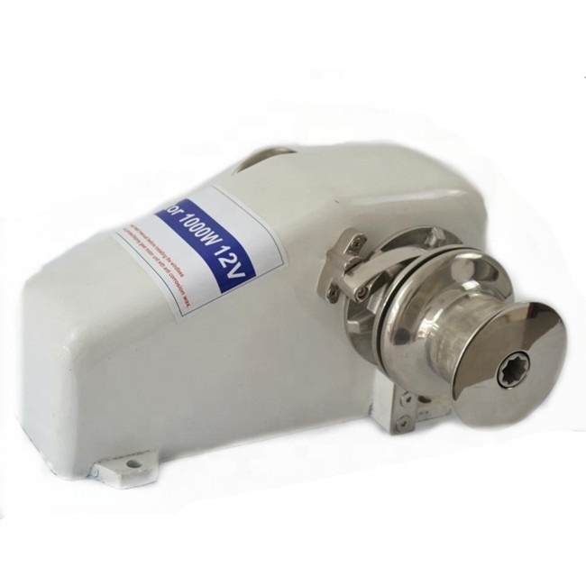 JVH-014 Mini 12v 1600W electric anchor winch Horizontal drum capstan Windlass for Boat yacht