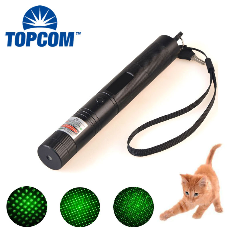 Classic 303 Green Laser Pointer Flashlight With Star Patterns Head For Hunting