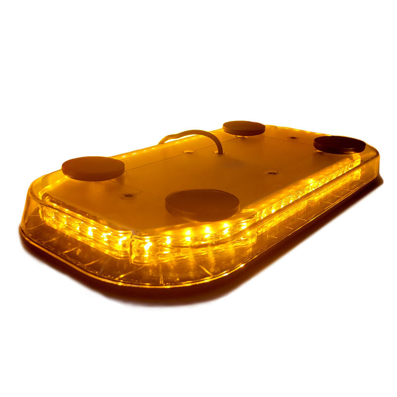 New developed 40cm aluminum base emergency flashing amber led mini lightbar