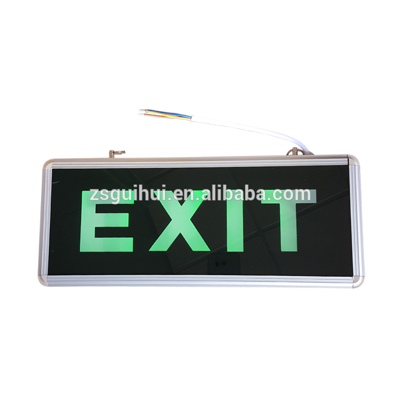 Bulkhead exit sign emergency bulk head