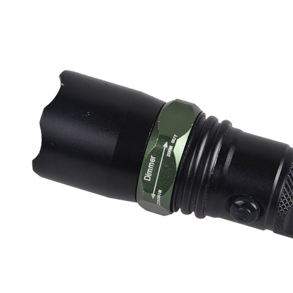 Shockproof Waterproof Rugged Design Police Flashlight /High power rechargeable aluminum tactical led police flashlight