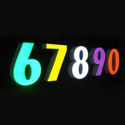 Factory Stainless Steel Custom-Made Sign Letters Backlit 3d led letter