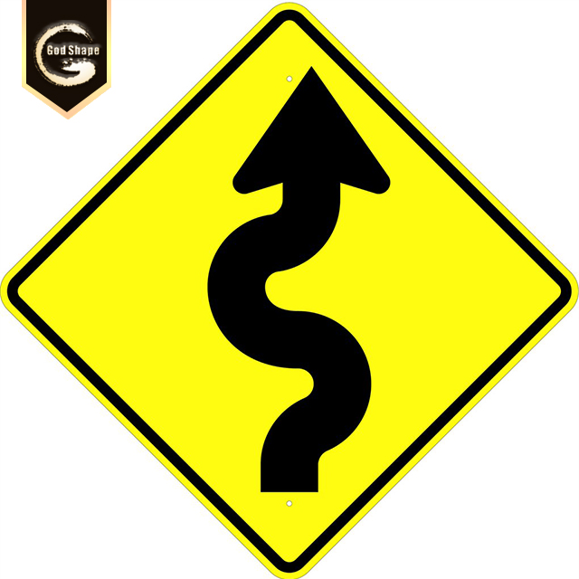Traffic signal warning aluminium driving road signs