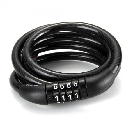 Bike Bicycle Motorcycle Lock Combination Anti Thief Security Cable 4 Digit