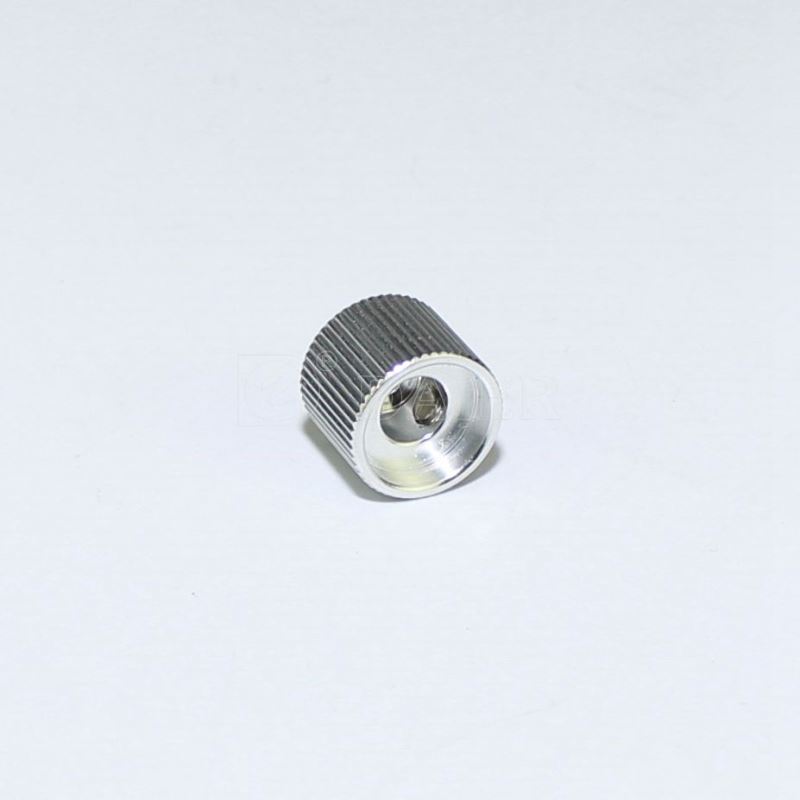 15MMX12.5MM 0.25 Inch Silver Aluminum Rotary Electronic Control Potentiometer Knob