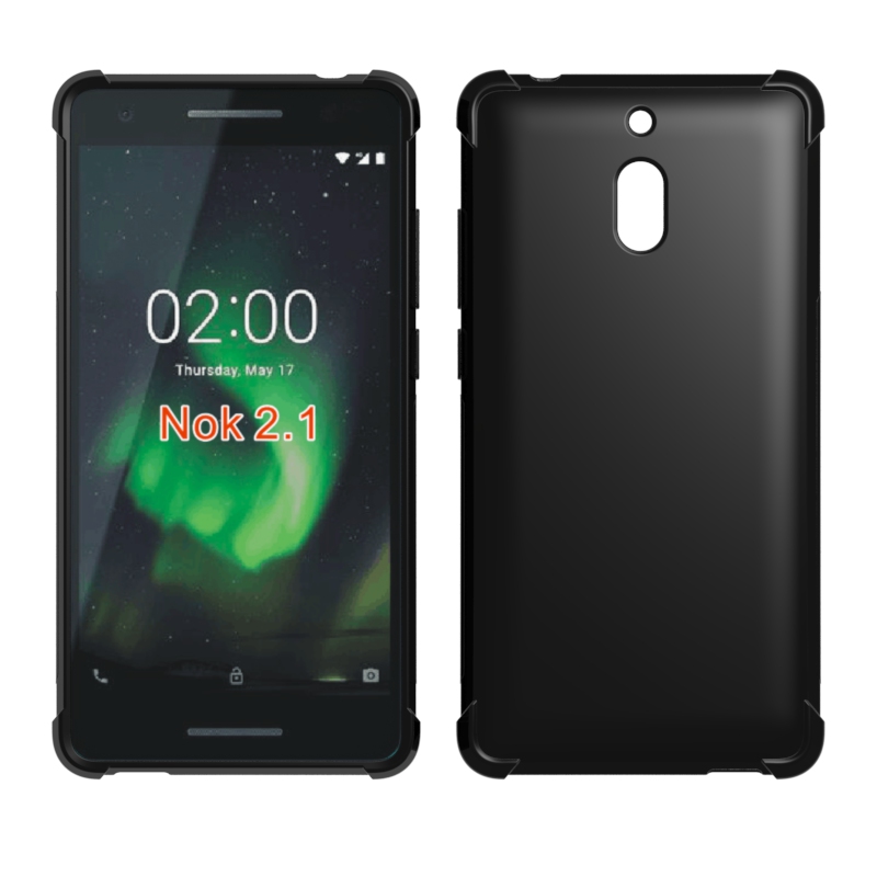 For Nokia 2.1 Transparent Shockproof cover soft Tpu drop Protect case