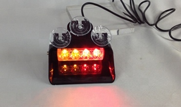 High Intensity Suction Cups Windshield Strobe Led Lights for security patrol car