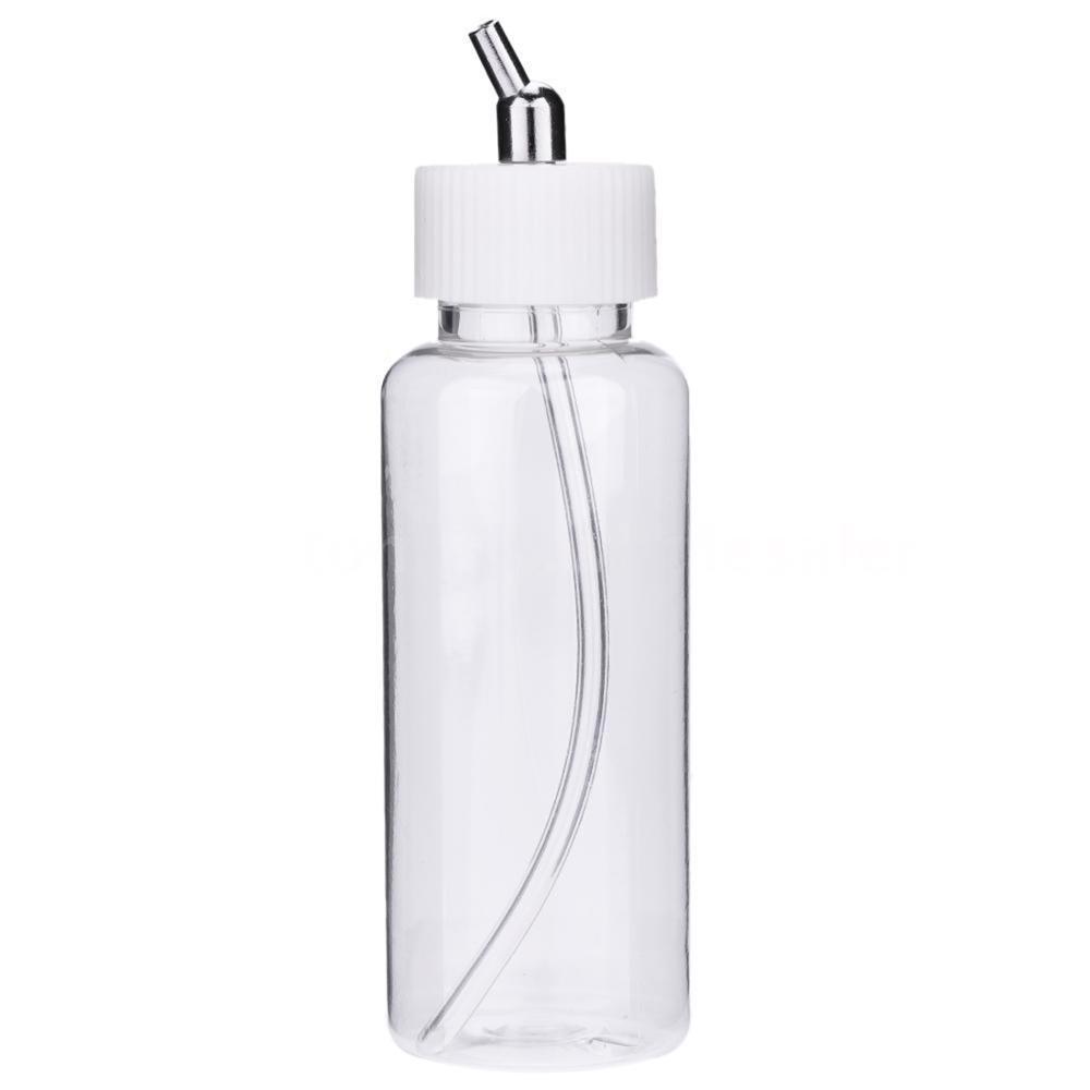 100cc Airbrush Plastic Bottles Potlid Adapter Dual-Action Siphon Feed  for Lid Assembly Use