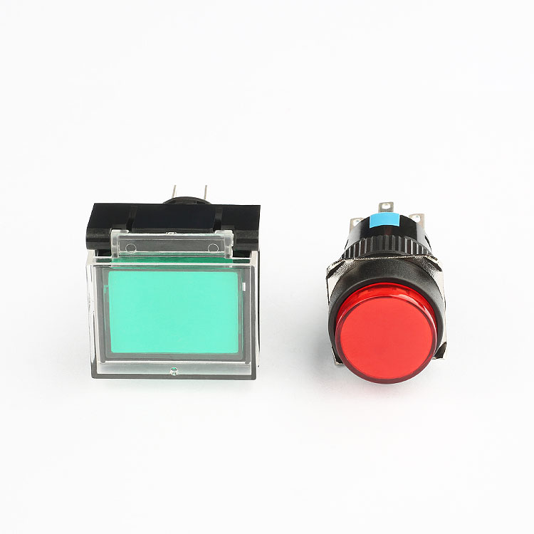 AD series various colors round Square Rectangle pushbutton indicator led switch