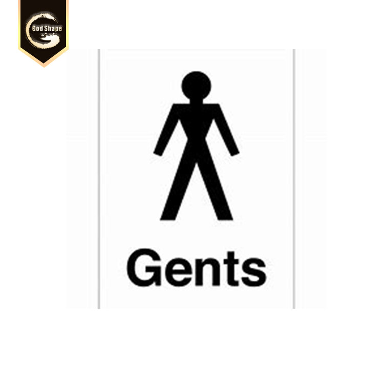 GS 8 *8 GS customized stainless steel wall mounted sign  public use toilet sign plaque