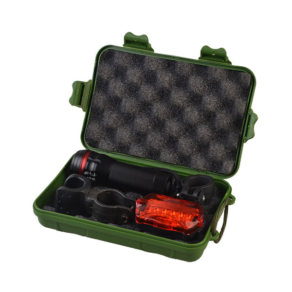 AAA Battery Powered Super Bright LED Bicycle Lamp with Rear Lamp