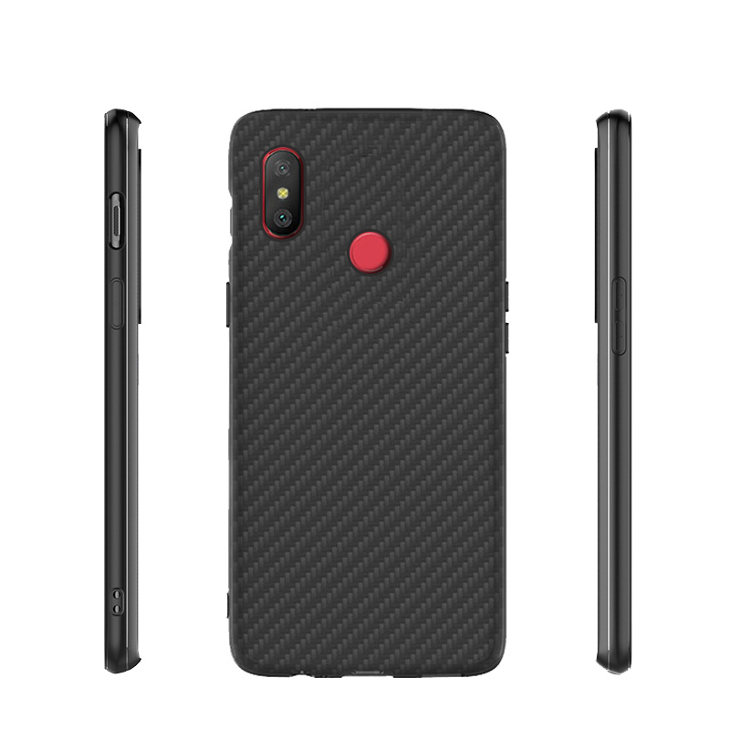 Premium Carbon Fiber  Case Full Sides Protective Shell Back shockproof Cover Design For Redmi 6 Pro