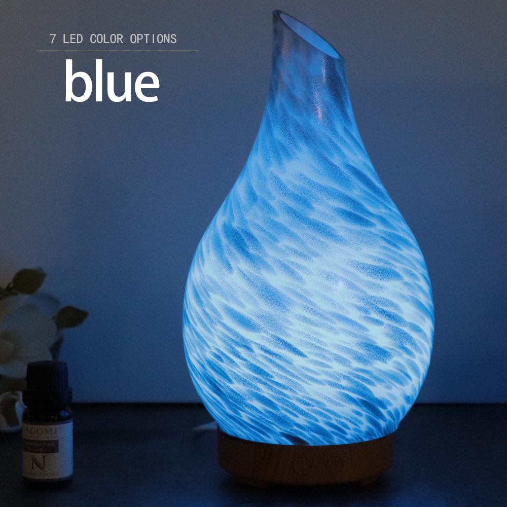 Silvercrest 100ml Glass Aromatherapy diffuser Ultrasonic  Humidifiers with 7 colors Led  Change