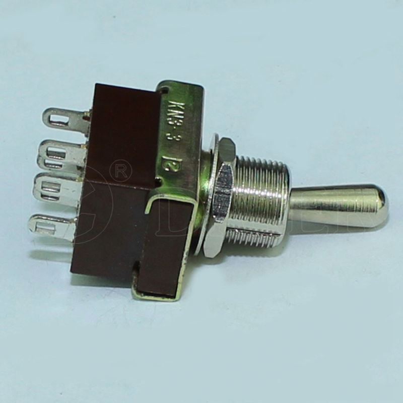 KN3-3A 12MM Double Pole ON-ON Two Position 6 Pin 6A Toggle Switch