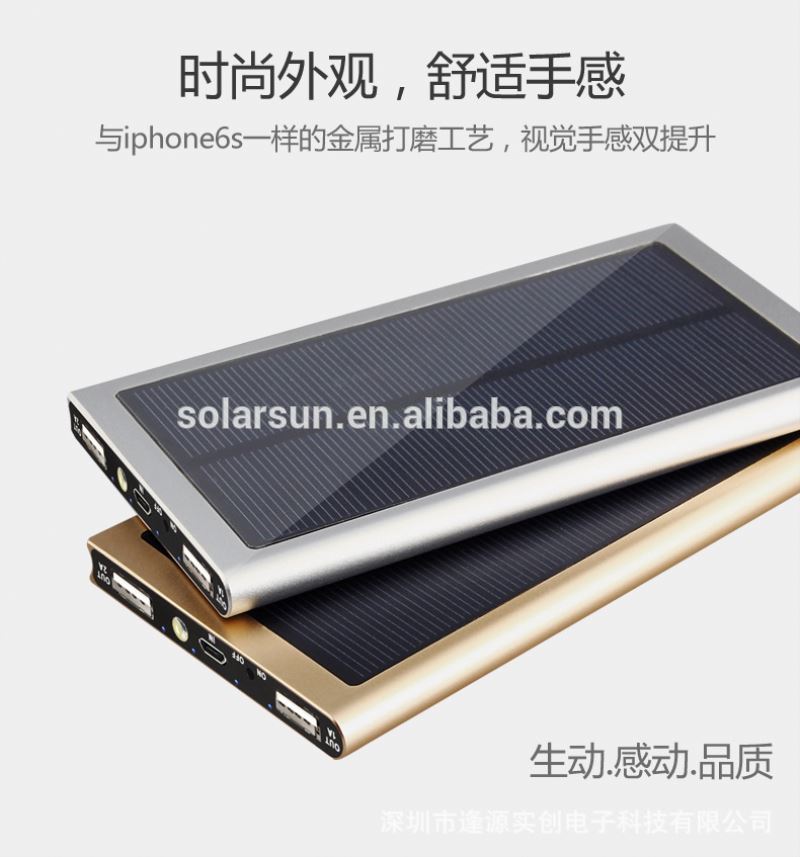 Solar Charger 10000mAh 20 LED Camp Light Portable solar power bank for travel