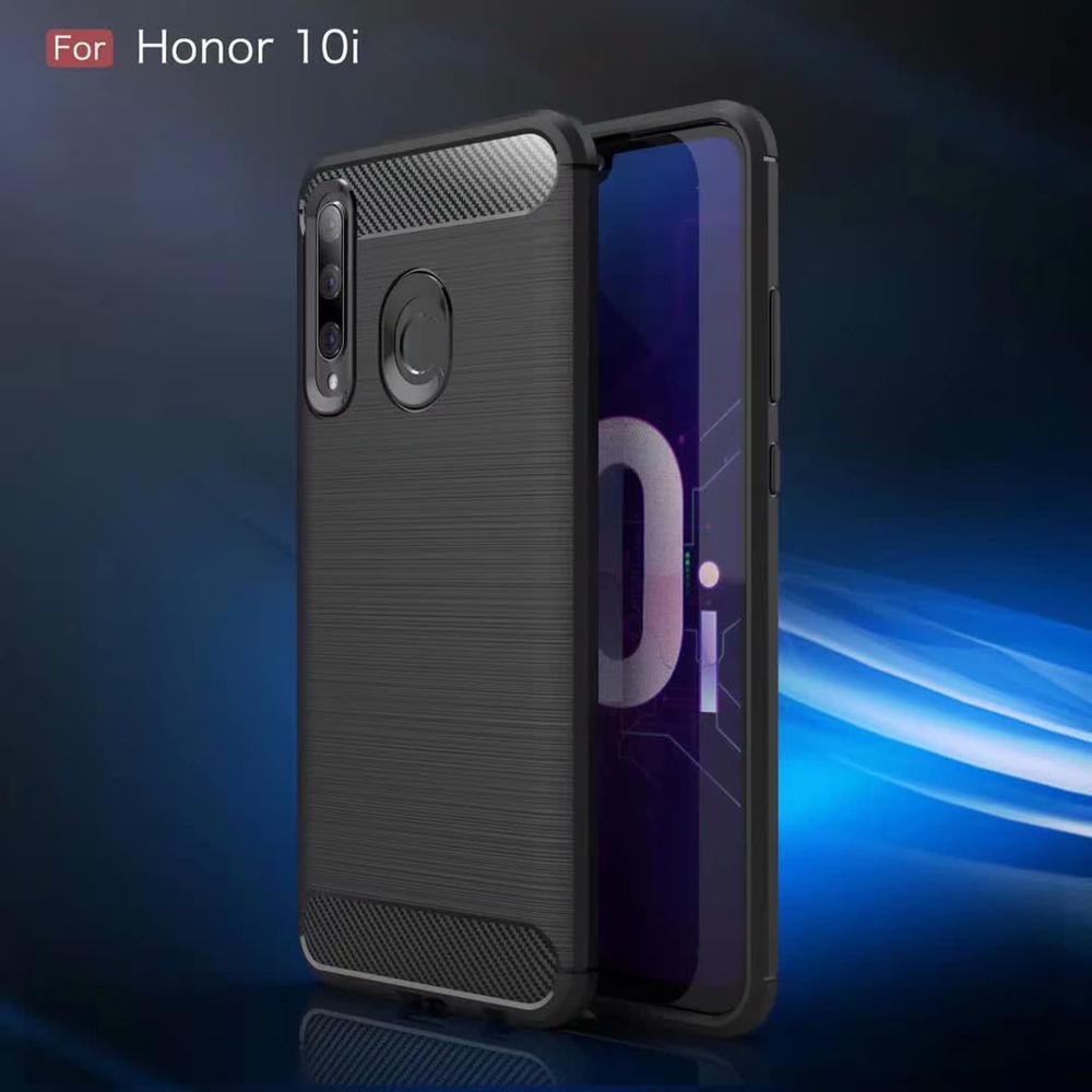 Carbon Fiber Tpu case For Huawei honor 10i Soft CF Cover