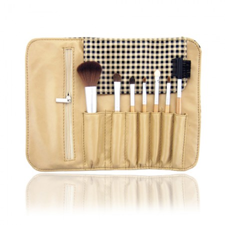 Travel size-Case grain Makeup Brush Set (7Pcs)