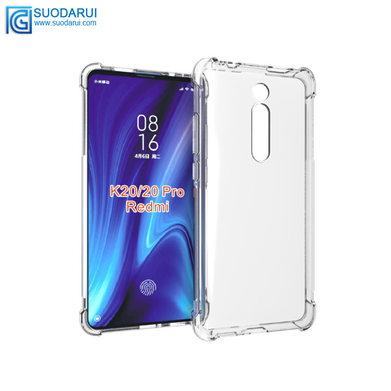 Transparent soft Tpu case clear case For Xiaomi K20 K20pro 9T 9Tpro Shockproof Clear Cover
