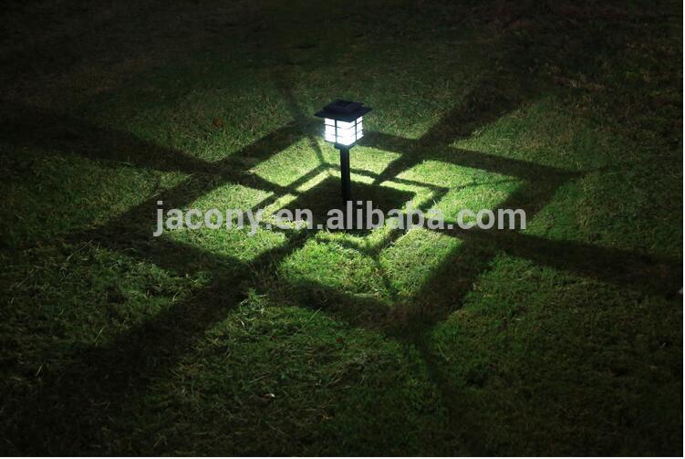 Square Plastic Solar Lantern LED Pathway Stake Light for Garden Yard Decoration (JL-8558)