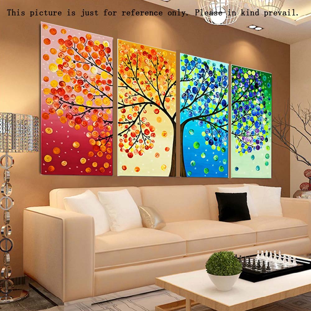 120 * 57cm Handmade Needlework Cross Stitch Set Embroidery Kit Precise Printed Big Tree Pattern Cross-Stitching Home Decoration