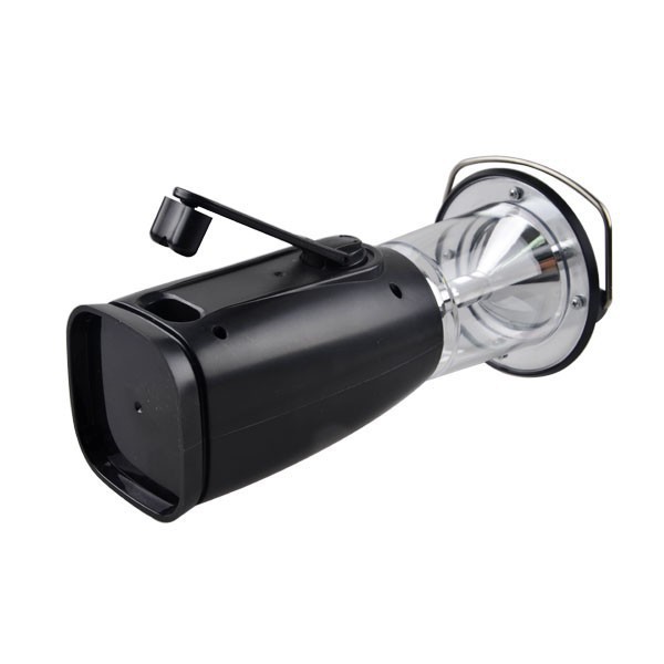 Plastic Body Hand Crank Lantern 6 LEDS Solar LED Lantern Portable