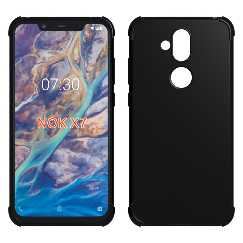 Transparent Shockproof soft TPU Cover case For Nokia X7 Clear cover