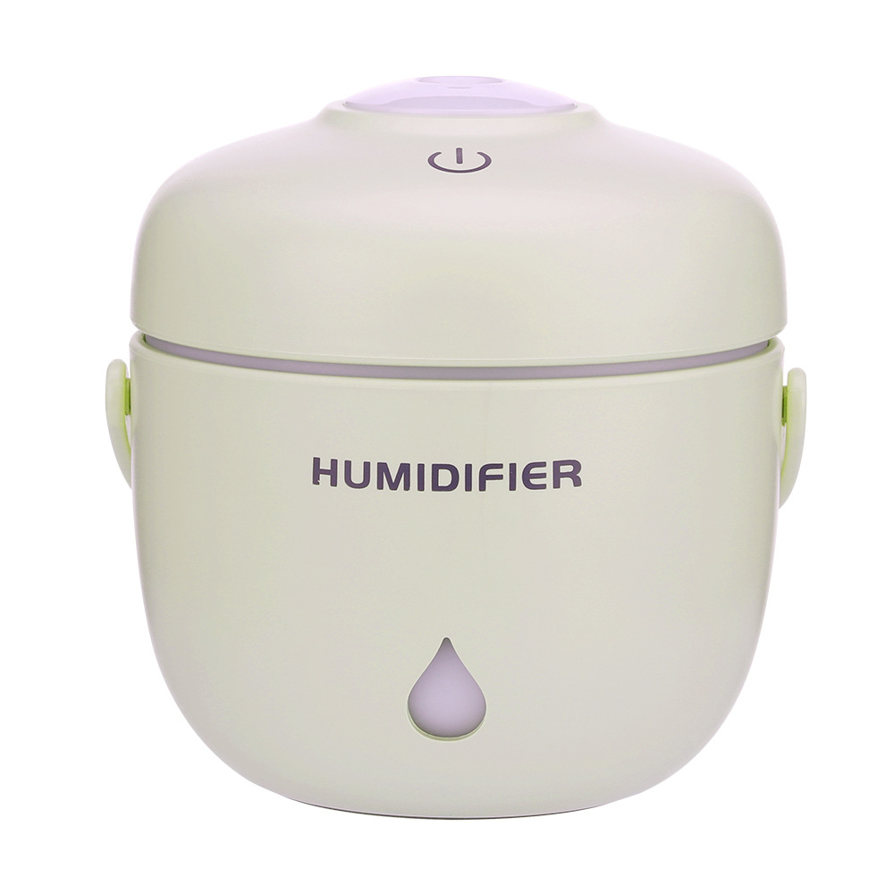 USB Ultrasonic Humidifier, Portable Quiet Operation Air Purifier Diffuser with USB Port Cool Mist Humidifier for Car Office Home