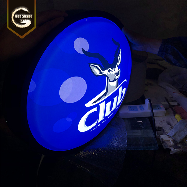 Good Quality Street Advertising Double Sided Round Light Box