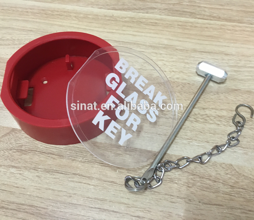 Fire fighting key box for security and alarm system