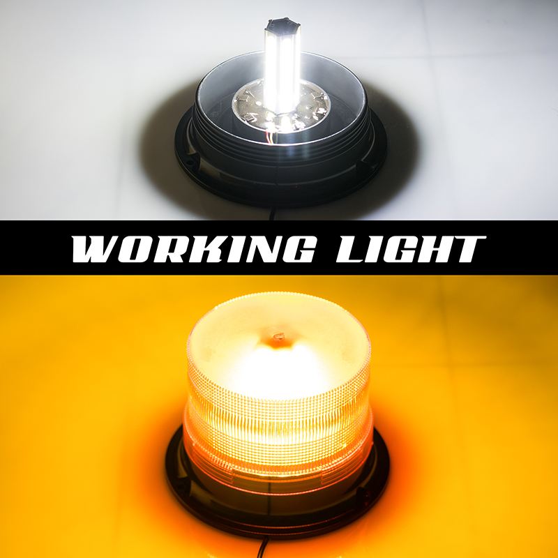 beacon light Warning LED Mini Strobe 12V COB LED Amber Yellow Roof Top Emergency Trucks Vehicles